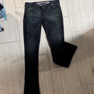 Express Black Bootcut Stretch Jeans